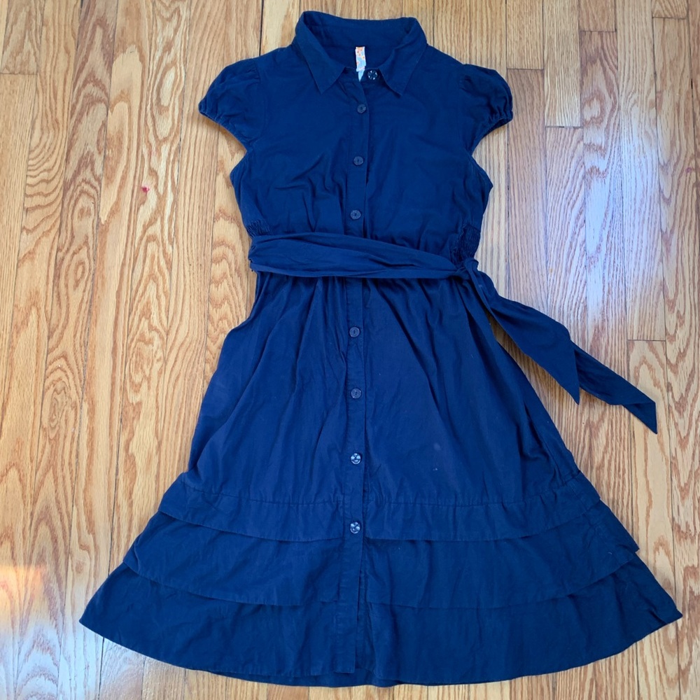 Anthropologie Maeve Blue Shirt Dress